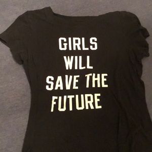 black t-shirt from american eagle